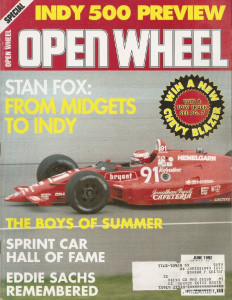 OPEN WHEEL 1992 JUNE - STAN FOX, INDY PREVIEW, EDDIE SACKS TRIBUTE, J STECK 